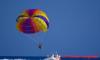 Parasailing over the Red Sea