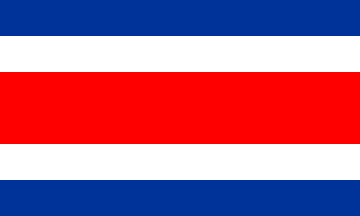 Национальный флаг, Коста-Рика