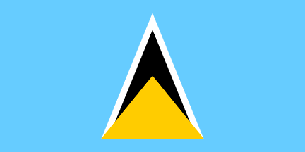 Национальный флаг, Сент-Лусия